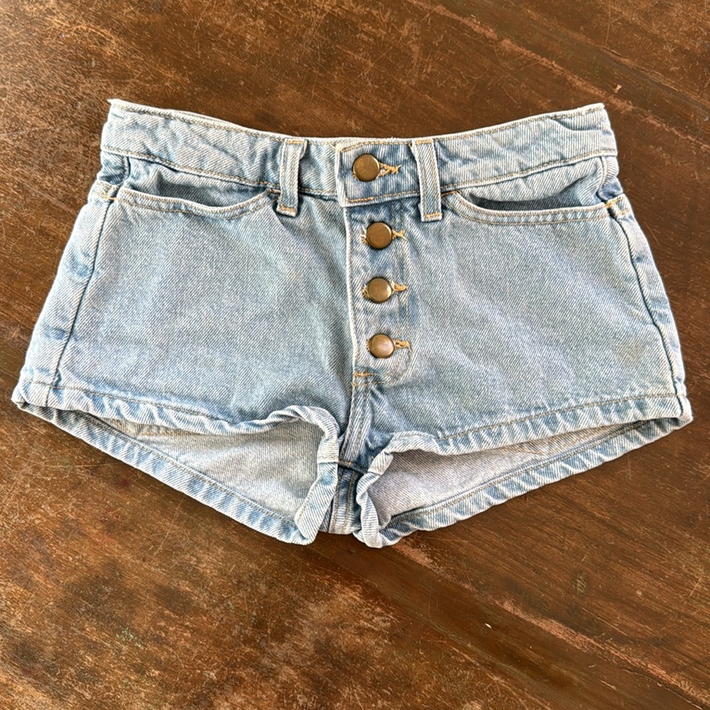 American Apparel Classic Blue Jean Shorts